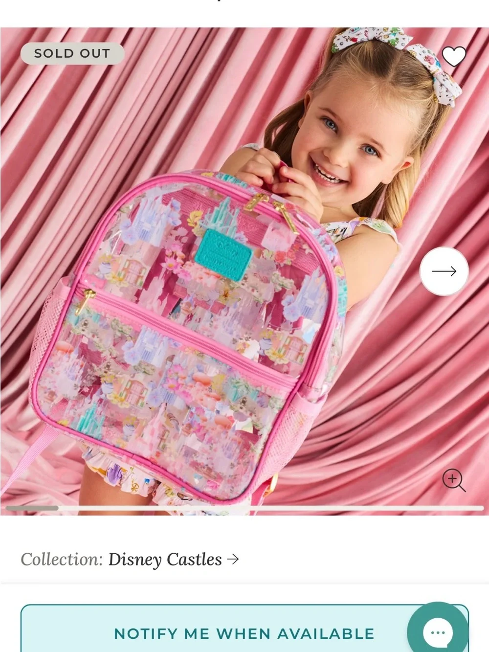 Posh Peanut Disney Princess Backpack